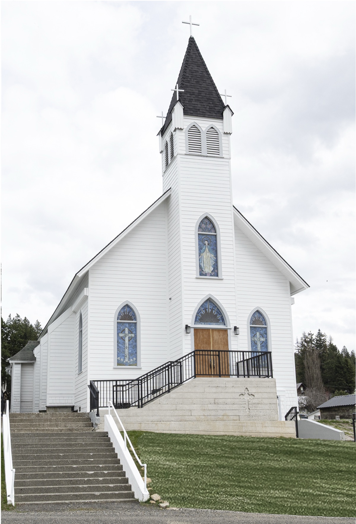 La iglesia de La Inmaculada Concepción en Roslyn